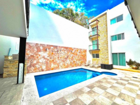 Close to beach with pool & located at Golden Zone